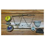 Vintage Pin & Chauffeur Badge Lot