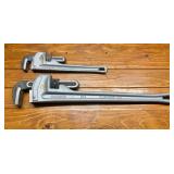 Ridgid Aluminum HD Pipe Wrenches - 14' and 24'