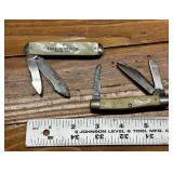 Lot of Two Vintage Pocket Knives - Eagle Chemical