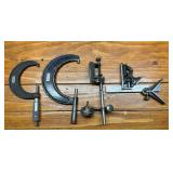 Assorted Machinist Tools Lot Micrometers, Square,