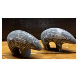 Handcrafted Pottery Bear Figurines