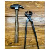 Farrier Hammer & Diamond Farrier Nippers