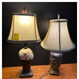 Pair Table Lamps, University of Texas