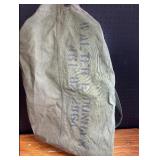 Olive Drab Military Duffel Bag Stenciled Text