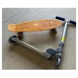 Razor Scooter & Penny Skateboard Lot