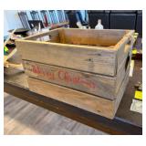 Wooden Crate 'Merry Christmas'