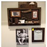 Wyatt Earp Display w/ Portrait and Artifacts