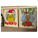 Dr. Seuss The Grinch 'Naughty' & 'Nice' Framed