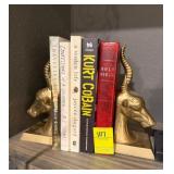 Books with Antelope Bookends