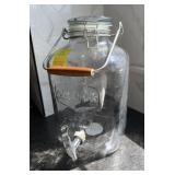Large Glass Drink Dispenser