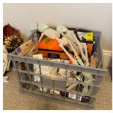 Halloween Decorations Lot: Skeletons, Pumpkin,
