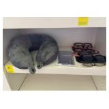 Travel Neck Pillow and Reading Glasses Lot