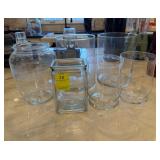 Assorted Glass Jars and Vases
