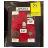 Civil War Artifacts Display from Charleston S.C.