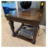 Dark Wood End Table