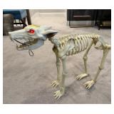 Animated Halloween Dog Skeleton Prop