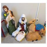 Nativity Scene Figures Set with Camel and Donkey