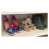 Womens Fashion Heels and Boots Lot
