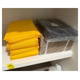 Bubble Mailers, Black Poly Mailers and Cardboard