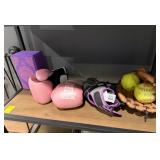 Everlast Pink Boxing Gloves & Baseball Glove with