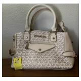White & Vanilla Michael Kors Satchel Handbag