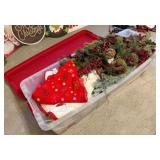 Large Tote of Christmas Decor