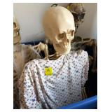 Full Body Halloween Skeleton Decor LED Eyes