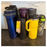 Assorted Contigo and Other Travel Mugs