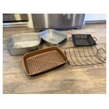 Roasting Pan Set with Racks and Steamer Basket