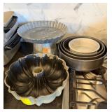 Vintage Bundt Pan and Cake Pans Lot