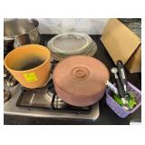 Tortilla Server, Clay Pot and Kitchen Utensils
