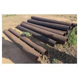 Sixteen 8' Threaded Irrigation Pipe
