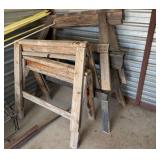 Wooden Sawhorses