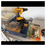 Yellow Cordless Drill and Tool Accessories