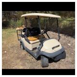 Club Car Beige Golf Cart