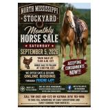 North Mississippi Stockyard Monthly Horse Sale