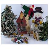 Christmas Decor: Flannel Tree, Sock Snowman etc