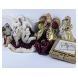 Christmas Decor: Large Angel & Santa Tree Toppers