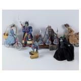 Ornaments: Hallmark Wicked Witch,Flying Monkey etc