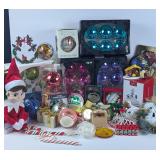 Glass Ornaments, Elf on a Shelf, etc