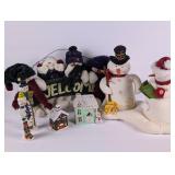 Vtg Hallmark Jingle Pals Mr. & Ms. Snowman, etc