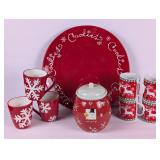 Christmas Cookie Plate, Snowman Cookie Jar etc