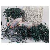 Christmas Lights incl Vtg Strand of Bubble Lights