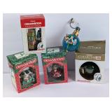 Rotating Ornaments: Peace/Noel,Santa Golf Cart etc