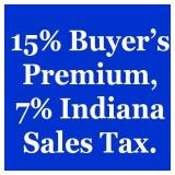 INFO: 15% buyers premium, 7% sales tax