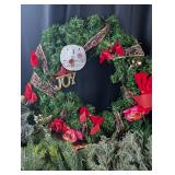 Christmas Wreath & Artificial Trim Pieces