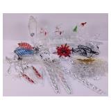 Holiday Decor: Acrylic Santas, Icicles, Stars etc