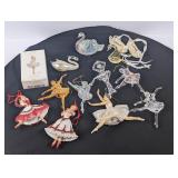 Ballerina, Dancers and Swan Ornament Collection