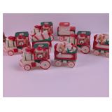Vintage Sleigh, 80s Train Blow Mold Light Covers