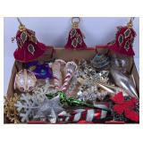 Large Ornaments: Bells, Icicles, Glass, some Vtg